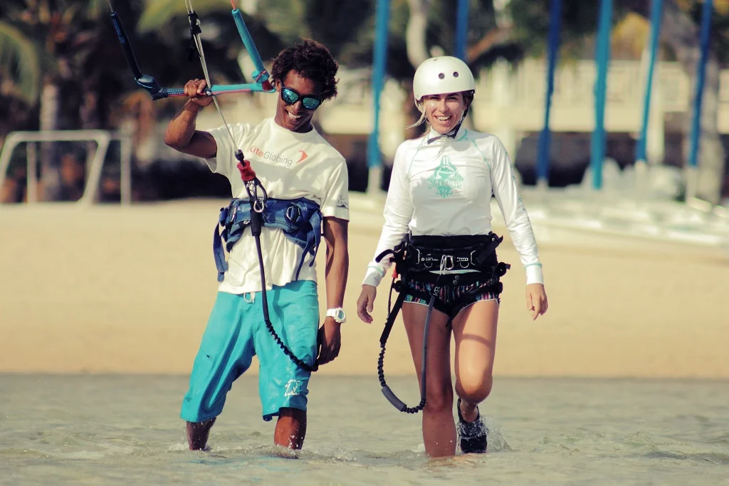 Kitesurfing lesson