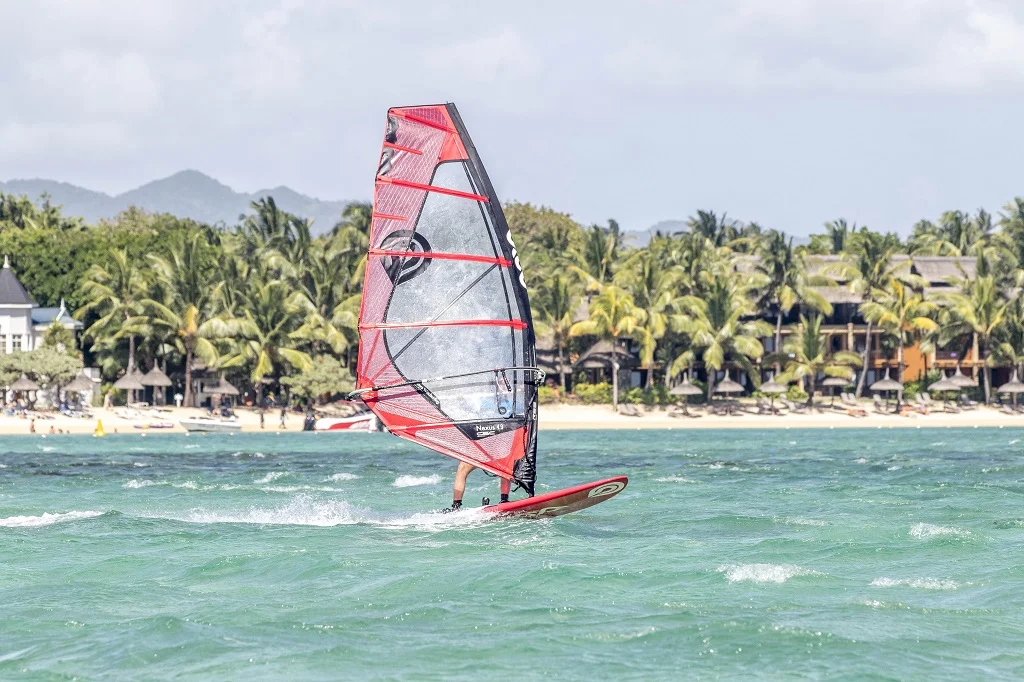 windsurfing in Mauritius
